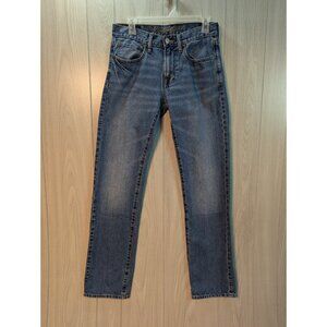 American Eagle Jeans Mens 28x34 Original Straight Distress Blue Med Wash